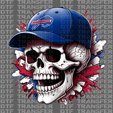 Bills Skull Cap Iron-on Transfer